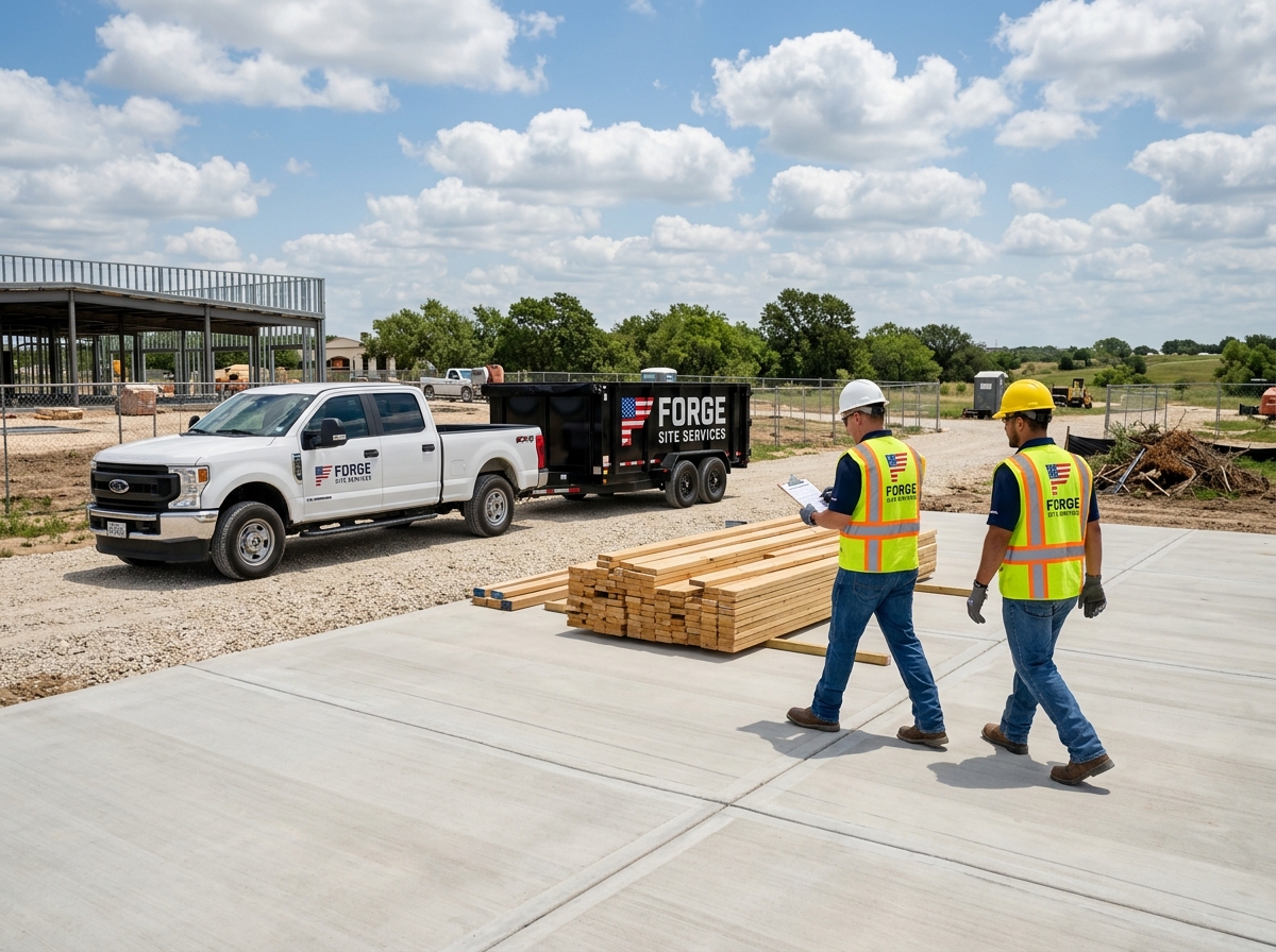 Light construction cleanup and storm recovery Texas